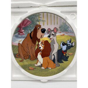 Disney Lady and the Tramp Telling Tails Collector Plate - Knowles Limited Editio
